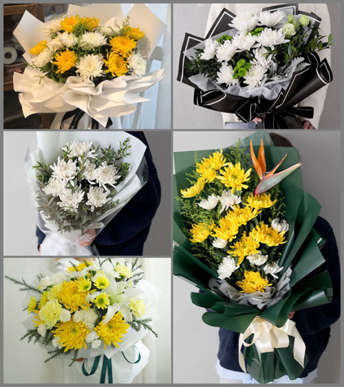 江苏扬州仪征市十二圩办事处白事花束代送